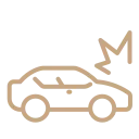Car accident icon